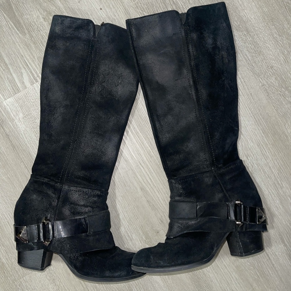 Fergie Leather Theory Heel Boot